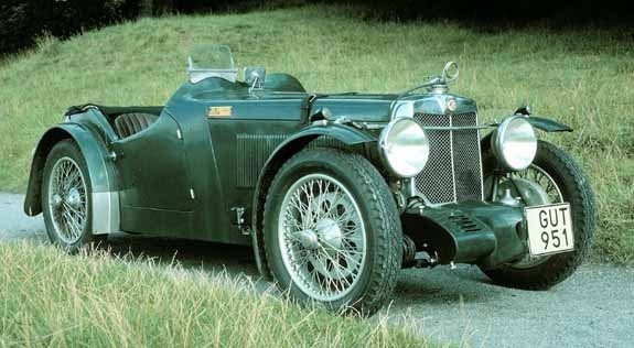 <I> Sveriges enda kta K3 Magnette 1933, med Eustace Watkins-kaross. Bilen sldes 1980 till Tyskland.  Jan Borgfelt</I>
